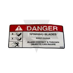 Scag 483407 Spinning Blades Decal 